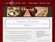 Tablet Screenshot of hotelsvalen.dk